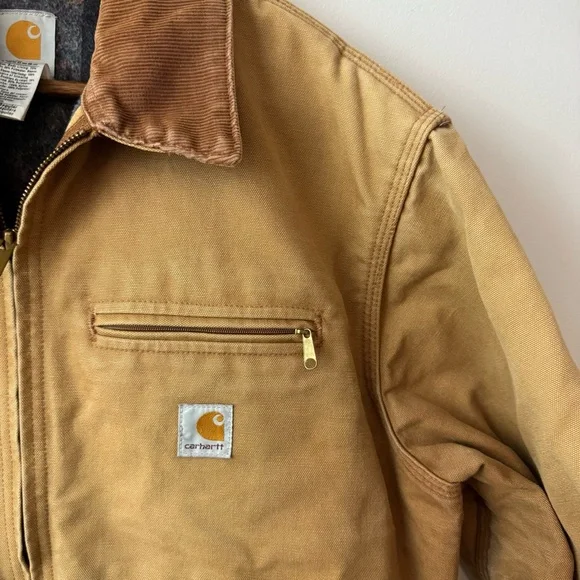 Vintage Carhartt Detroit Blanket Lined J01 BRN MADE in USA Size 44 (L ) - Picture 2 of 15
